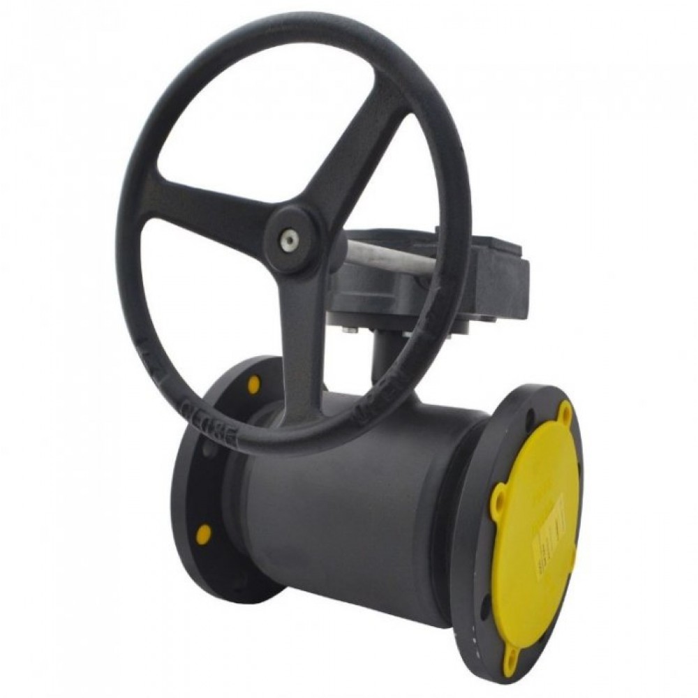 Кран шаровой сталь JIP/G-FF Ду 200 Ру25 фл с редуктором Danfoss 065N0356G